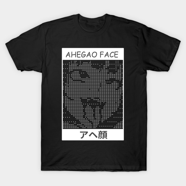 Ahegao Face Hentai Dot Art T-Shirt by Silvercrowv1